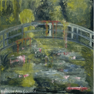 Water Lilies - Olivia Pham - Mixed Media