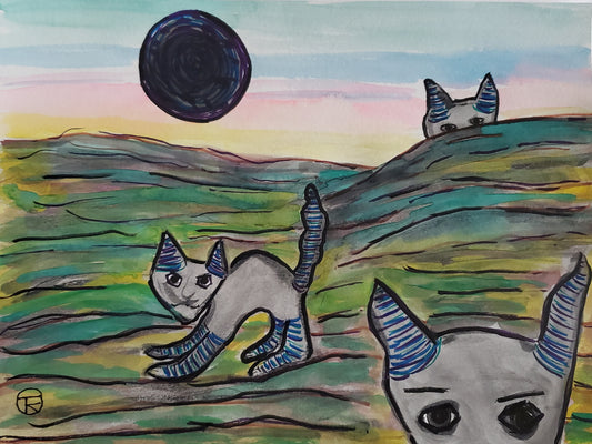 Grumpy Cat Series #2 - Tina Ochs - Watercolor