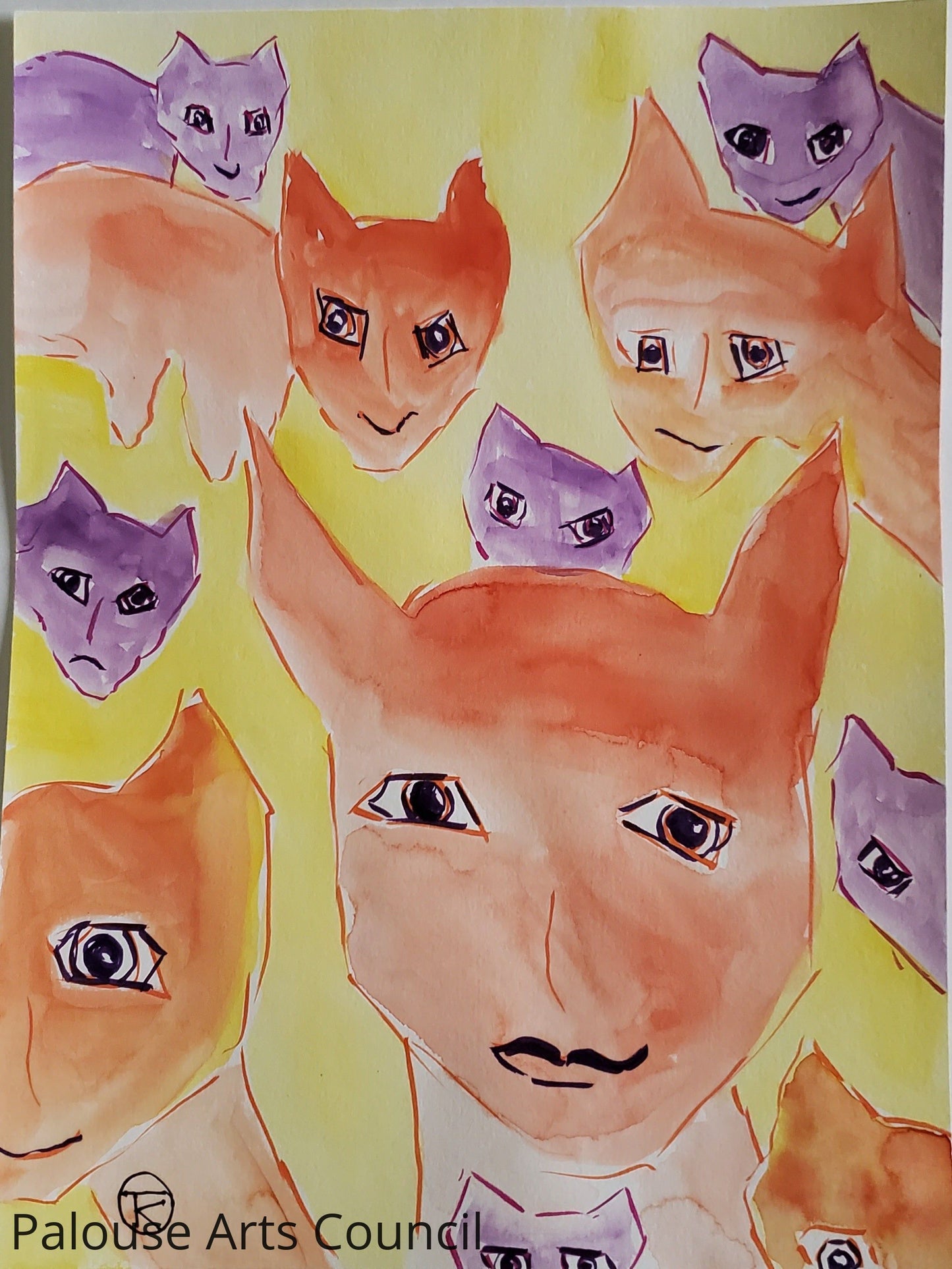 Grumpy Cat Series #3 - Tina Ochs - Watercolor