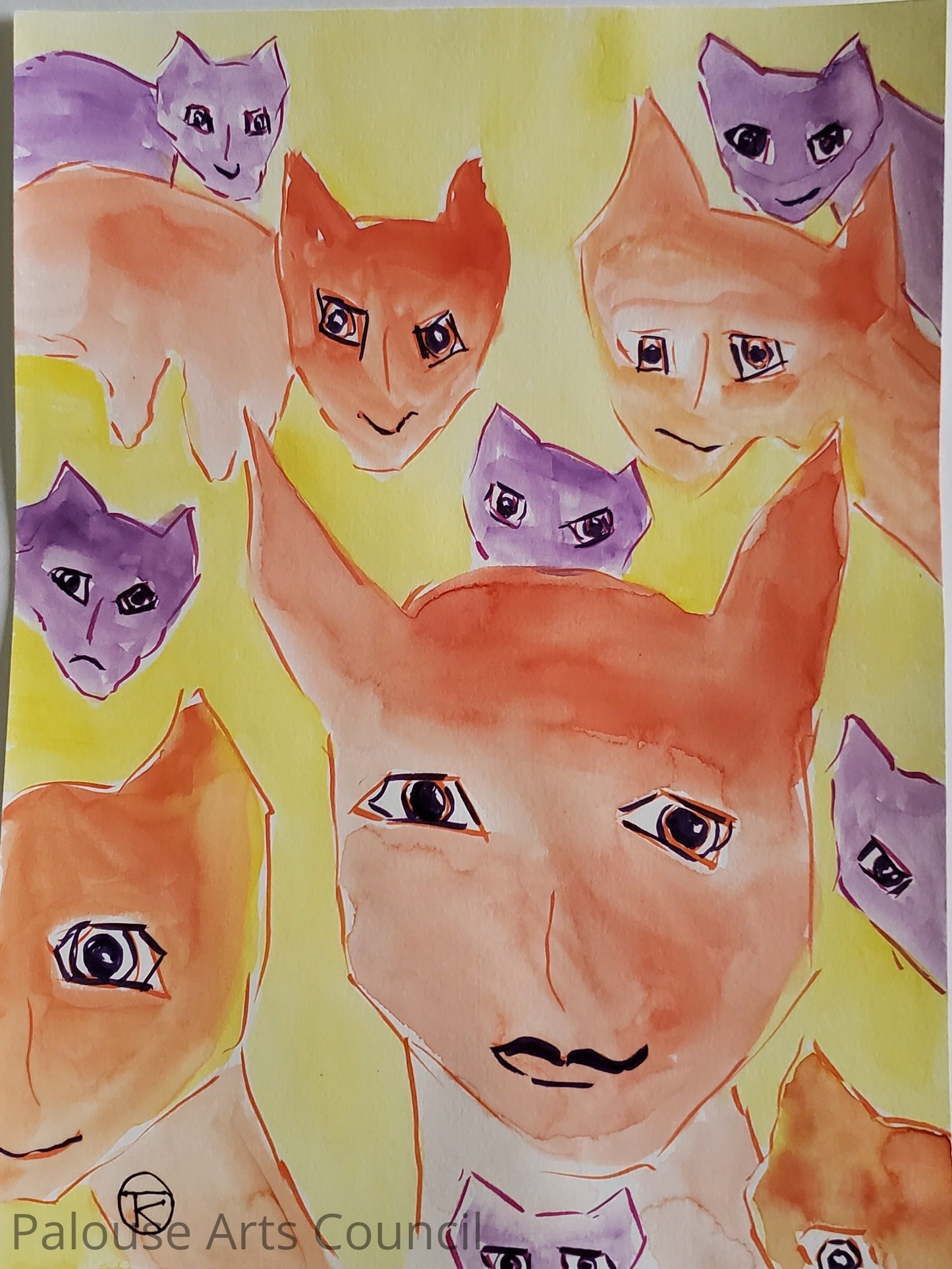 Grumpy Cat Series #3 - Tina Ochs - Watercolor
