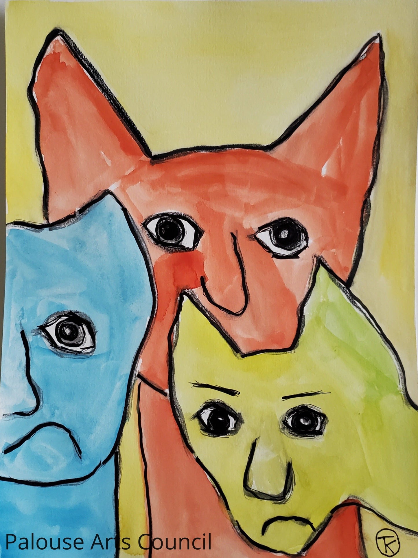 Grumpy Cat Series #4 - Tina Ochs - Watercolor