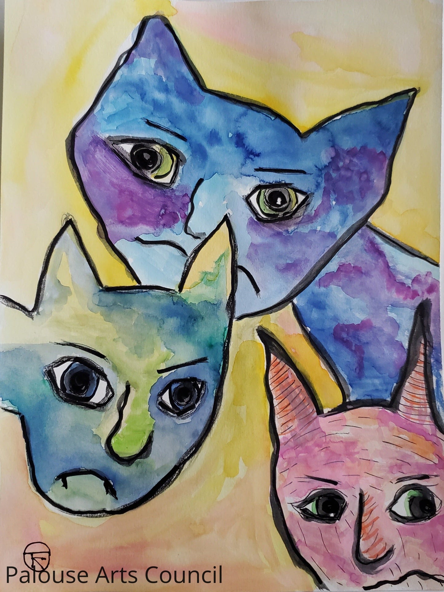 Grumpy Cat Series #6 - Tina Ochs - Watercolor