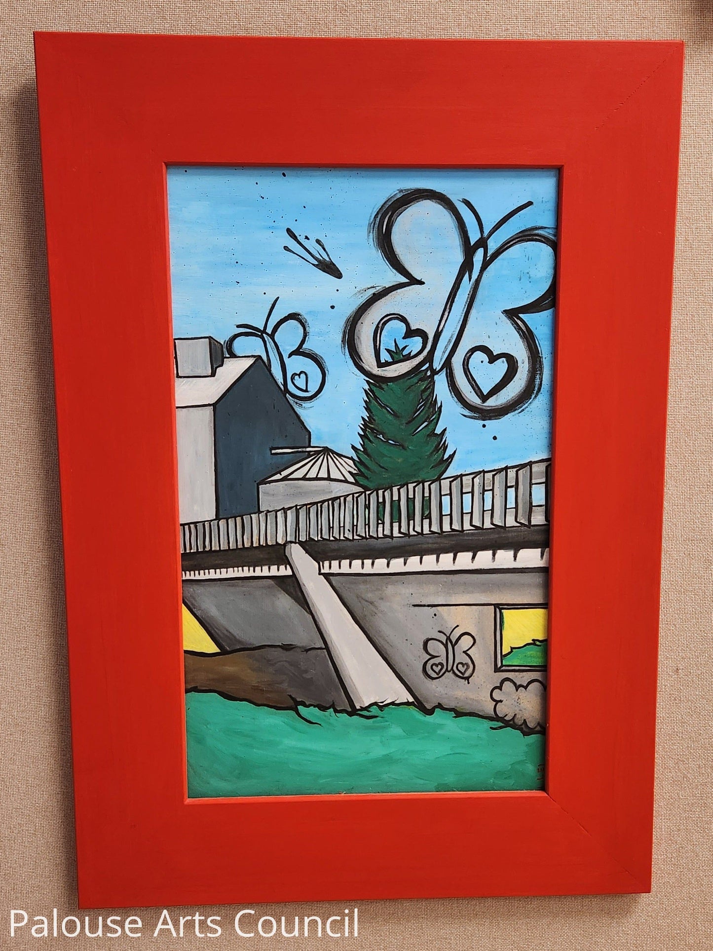 Bridge - Lucy Mullendore - acrylic on hardboard