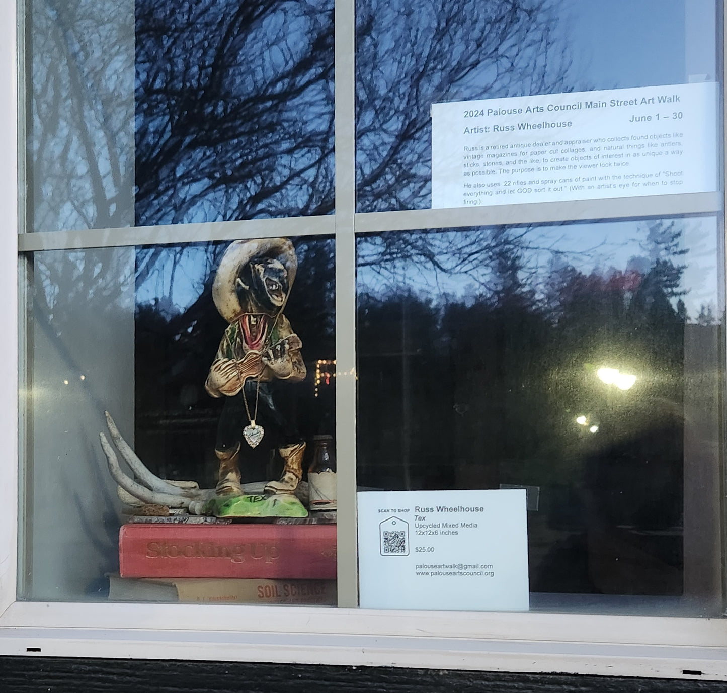 Tex - Russ Wheelhouse - Upcycled Mixed Media