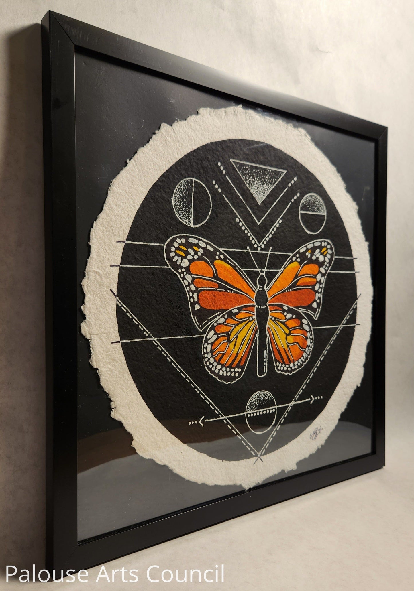 Monarch at midnight - Shannon Plunkett - Acrylic and ink