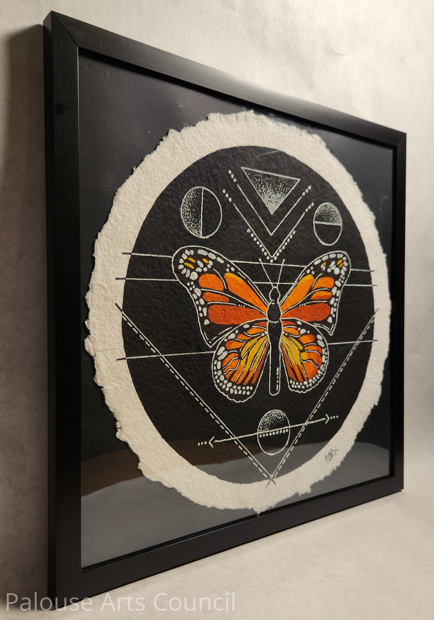 Monarch at midnight - Shannon Plunkett - Acrylic and ink