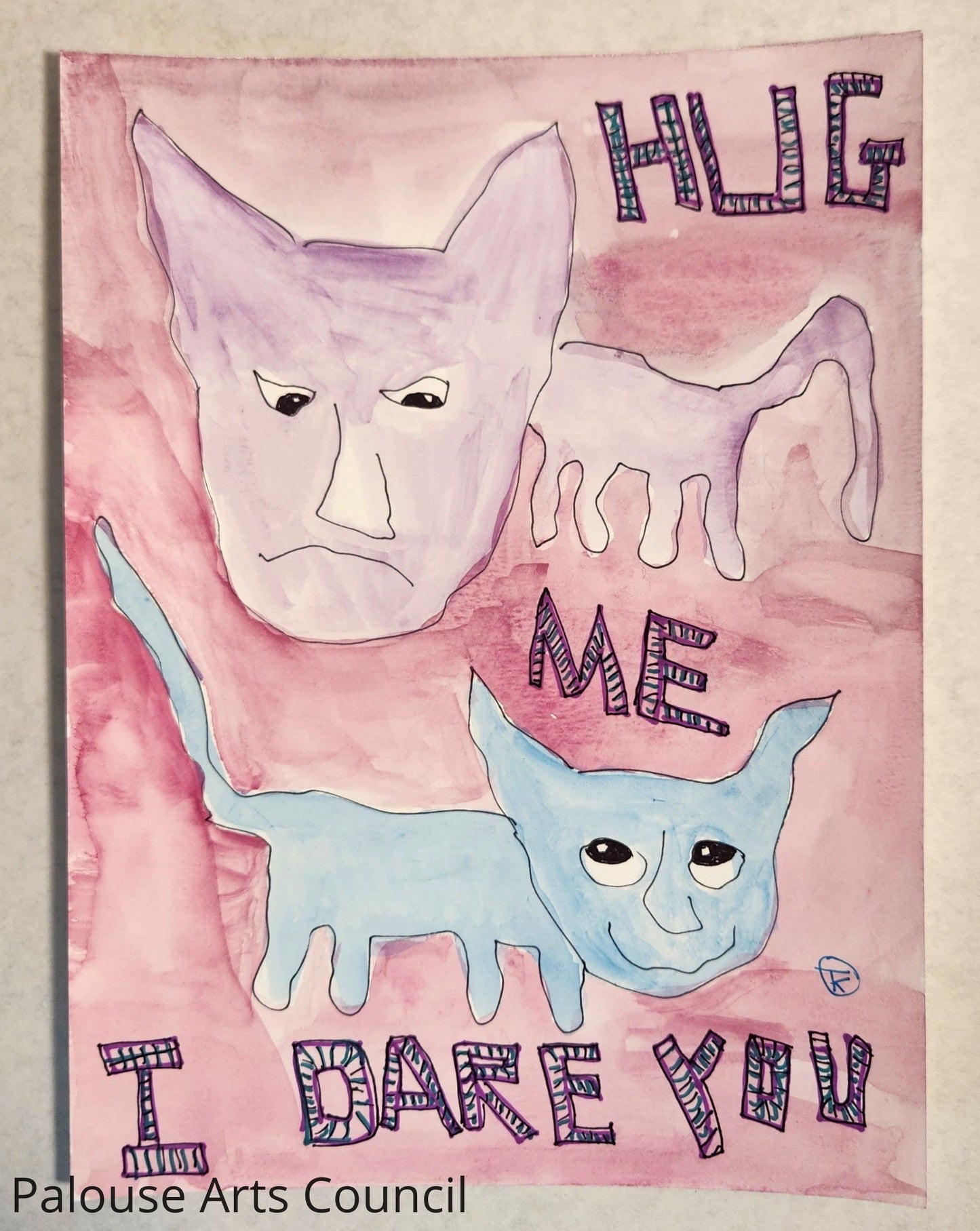 2024 Grumpy Cat Series #11 - Tina Ochs - Watercolor