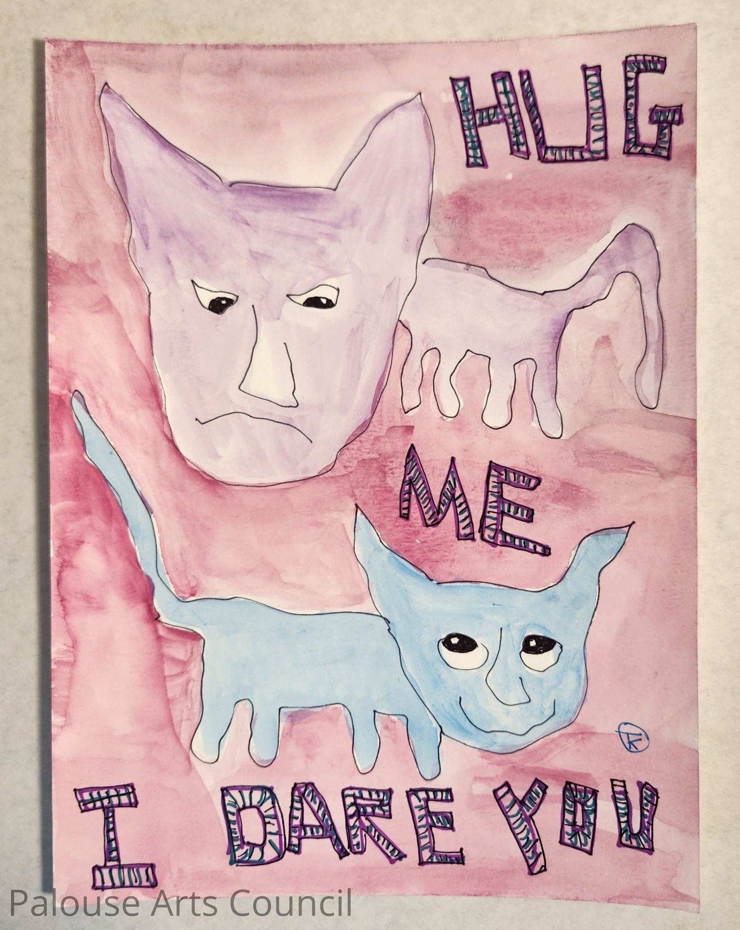 2024 Grumpy Cat Series #11 - Tina Ochs - Watercolor