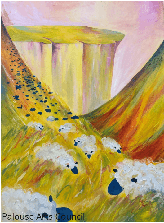 The fields were laughing - Kelsey Harrington - Oil on Canvas