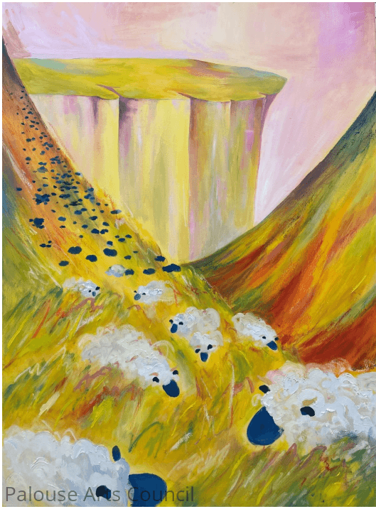 The fields were laughing - Kelsey Harrington - Oil on Canvas