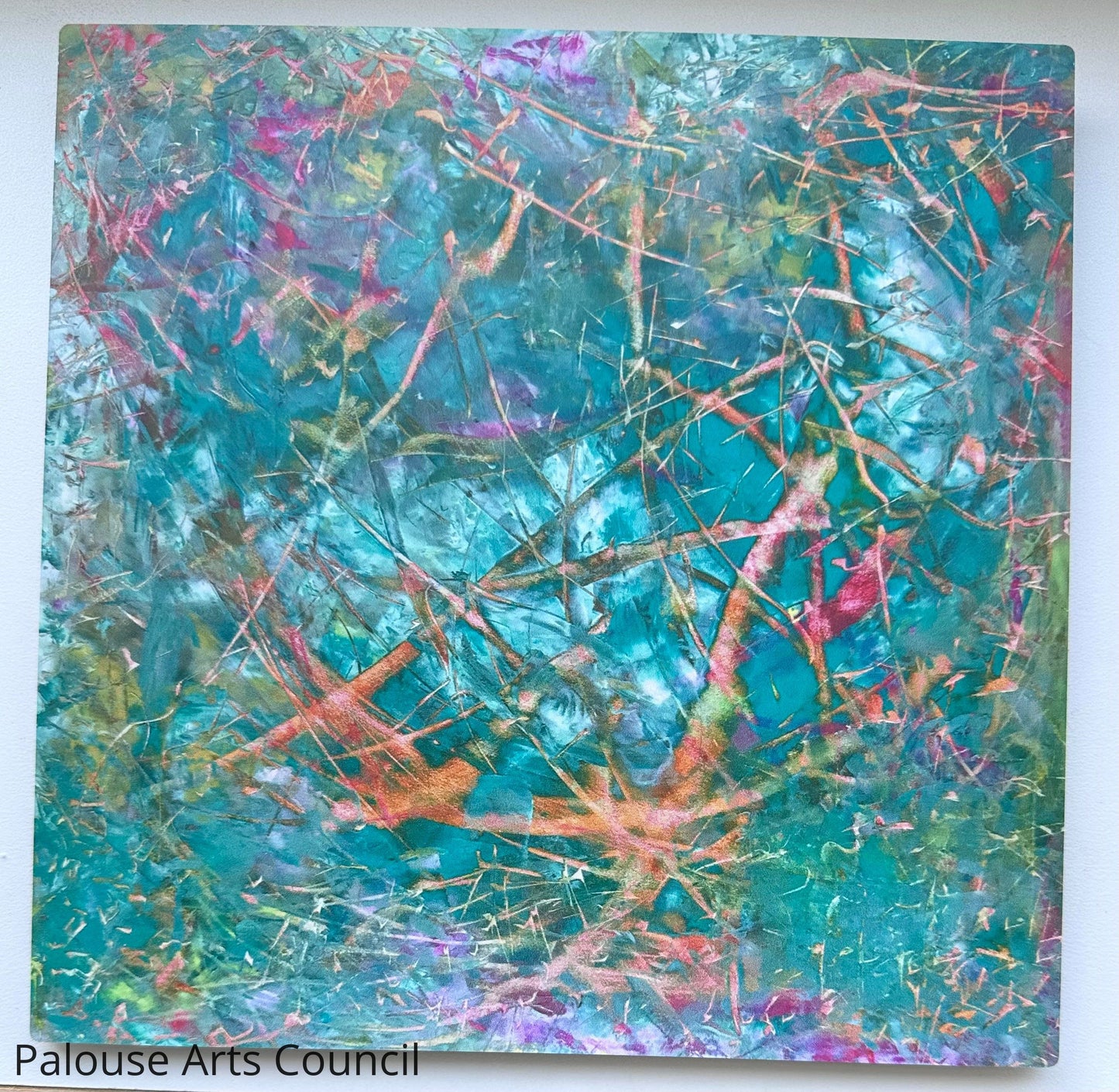Young Soul - Karen Bender Peltier - Photo print on metal of pastel oil stick on mason board