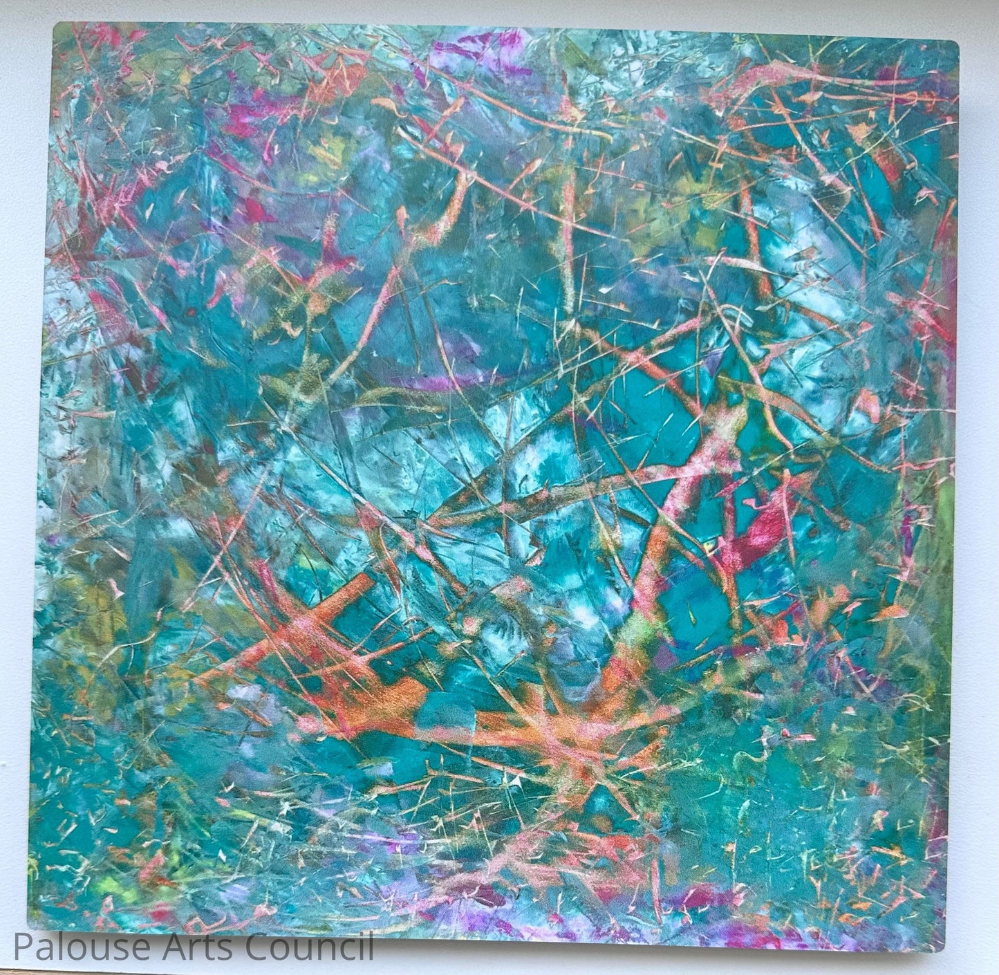 Young Soul - Karen Bender Peltier - Photo print on metal of pastel oil stick on mason board