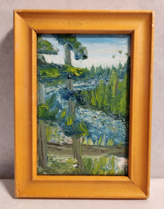 Clearwater River - Kasiah Sword - Oil on canvas framed