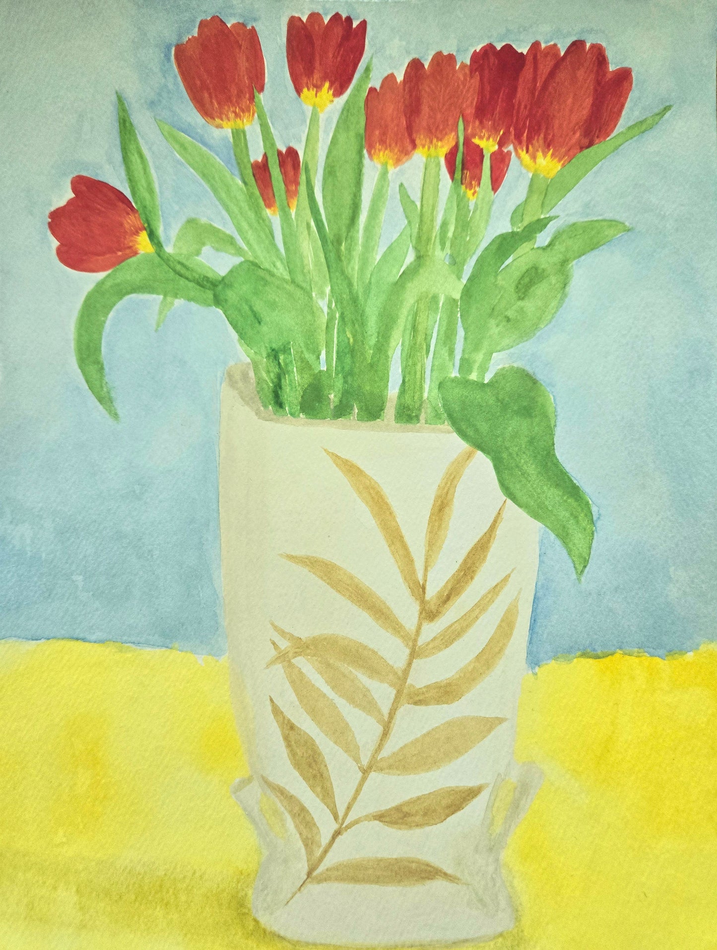 Flowers - Liz Rousseau - Watercolor - Not For Sale