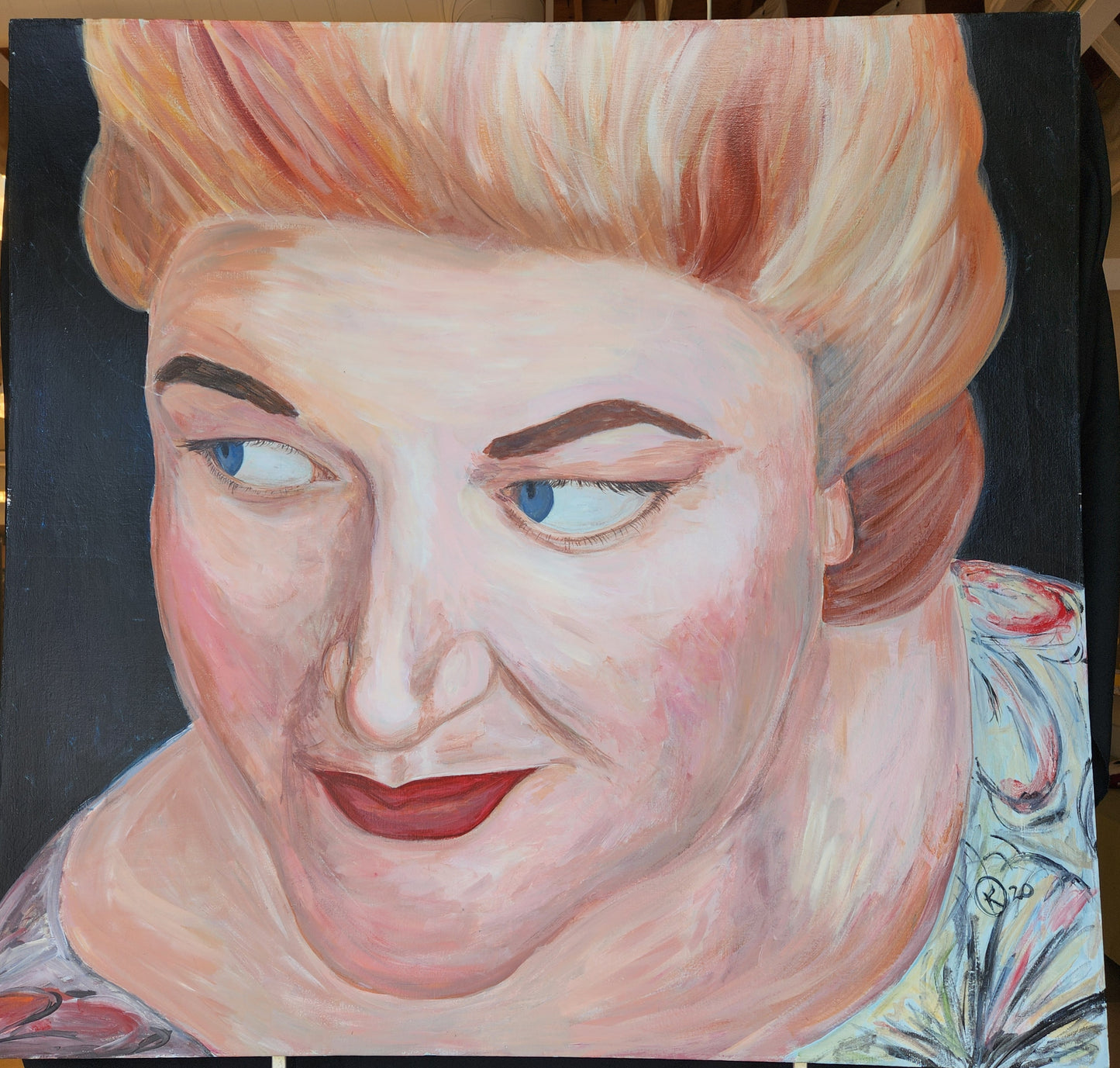 It Takes Two to Tango: Mrs. Zook - Kasey Kampster - acrylic on canvas