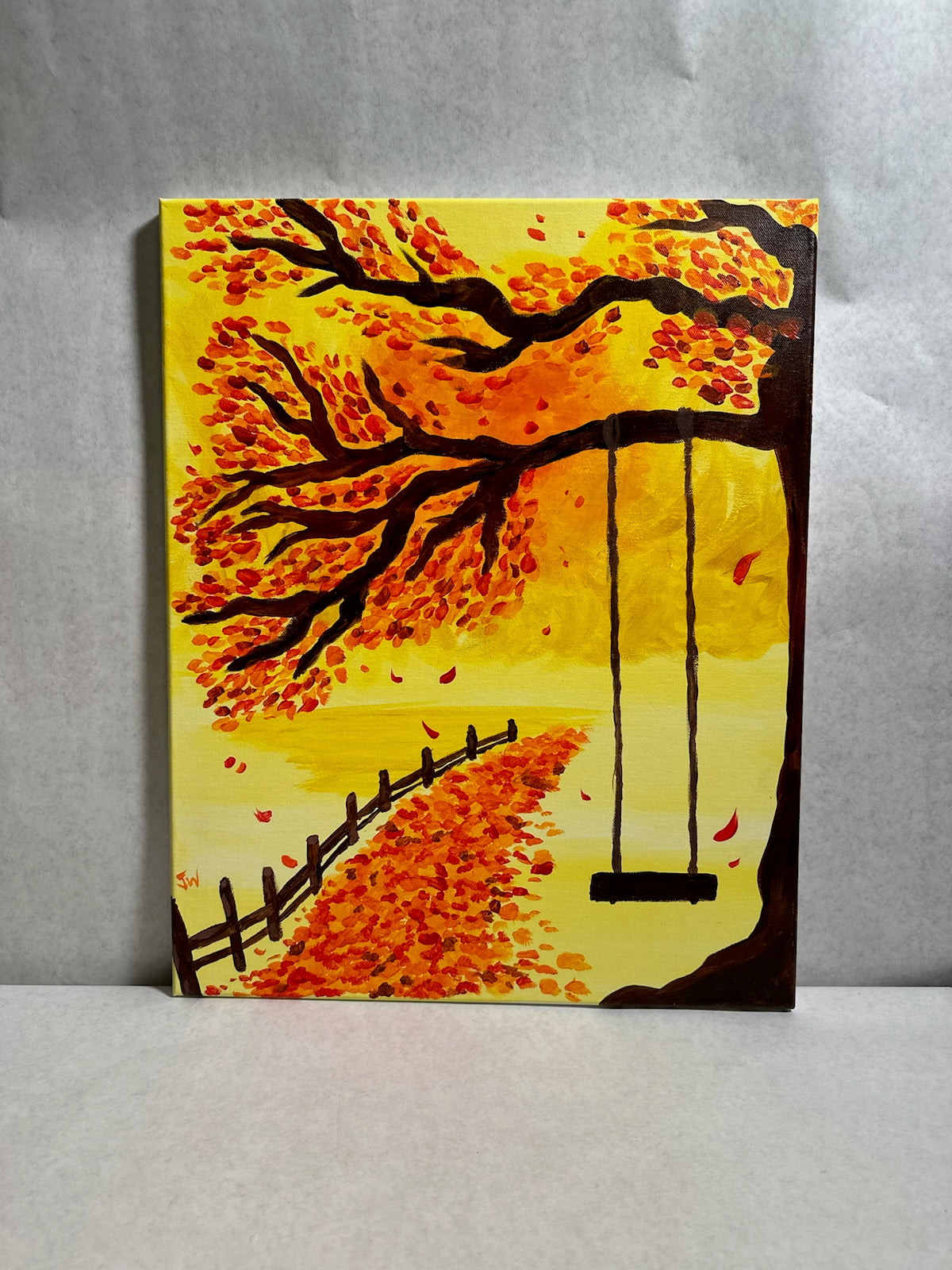 An Autumn Evening - Jojo - Acrylic Paint