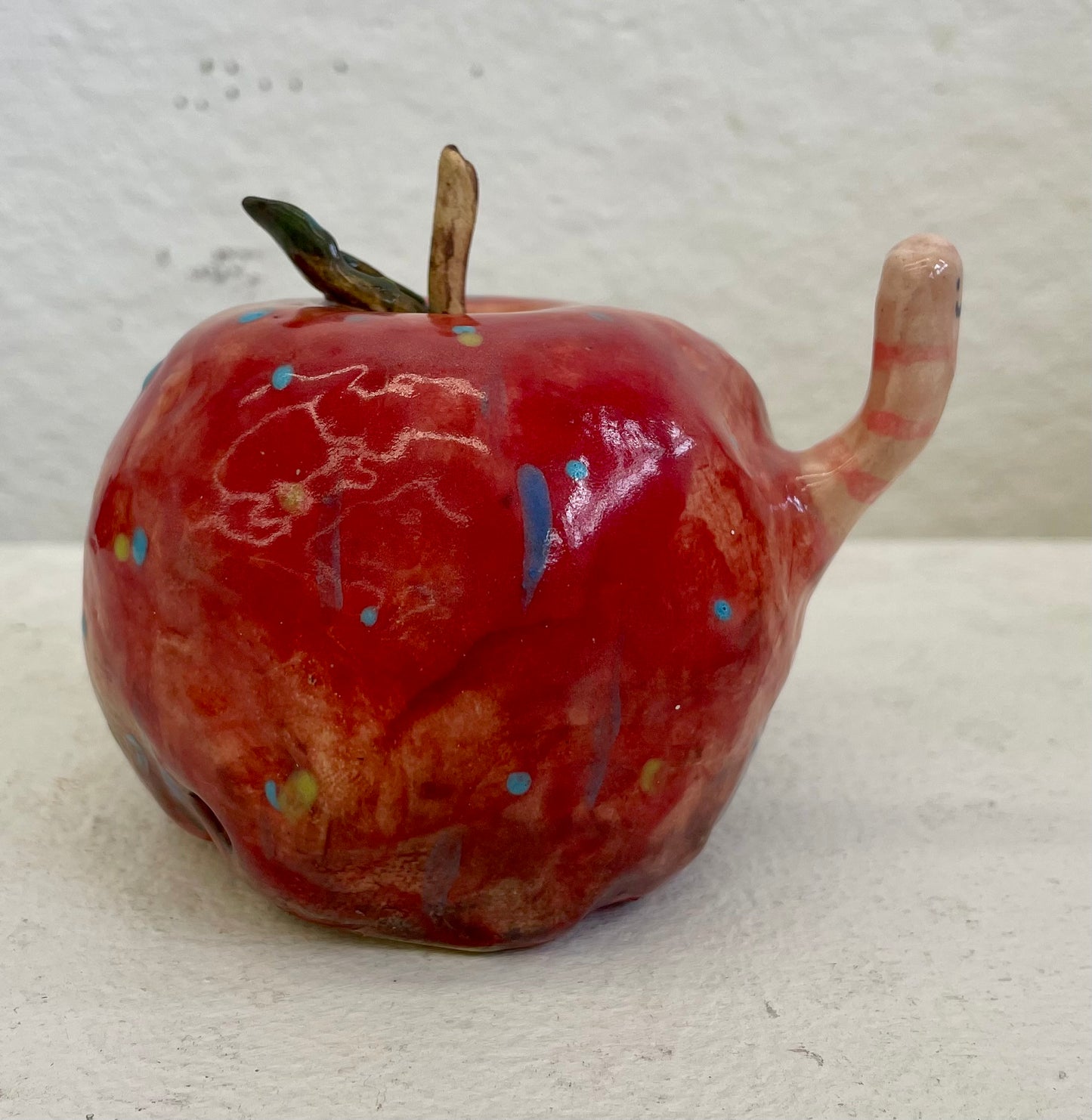 lovingly, worm - Kelsey Harrington - low fired stoneware and glaze