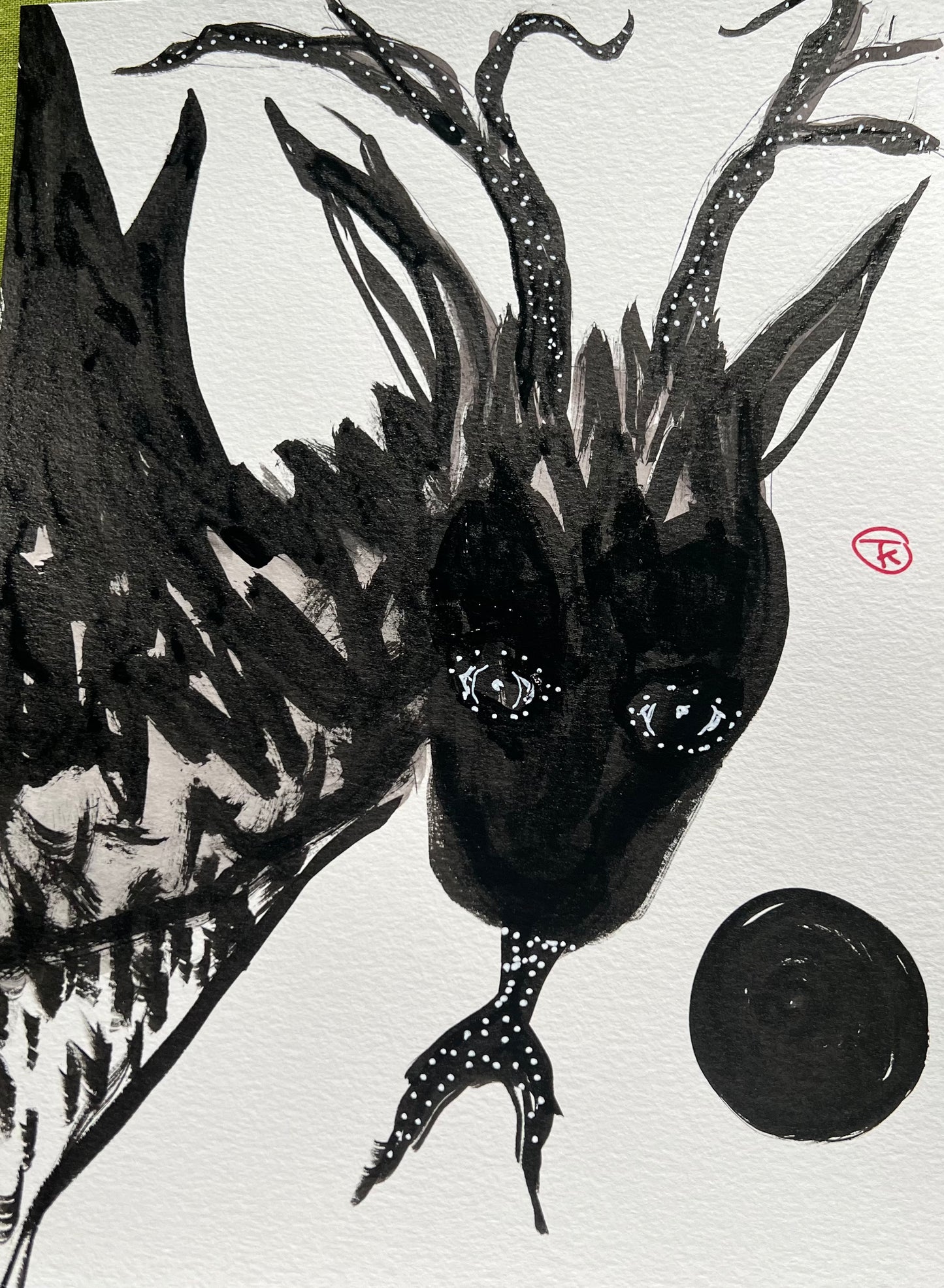 Year of the Dragon #2 - Tina Ochs - Sumi Ink