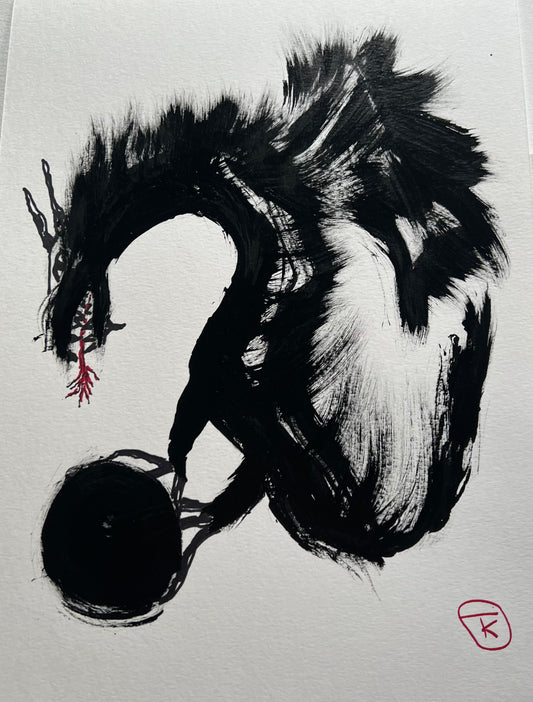 Year of the Dragon #11 - Tina Ochs - Sumi Ink