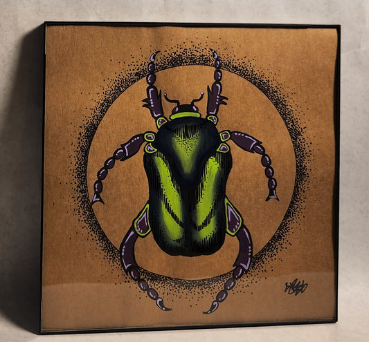 Beetle - Shannon Plunkett - Acrylic and ink