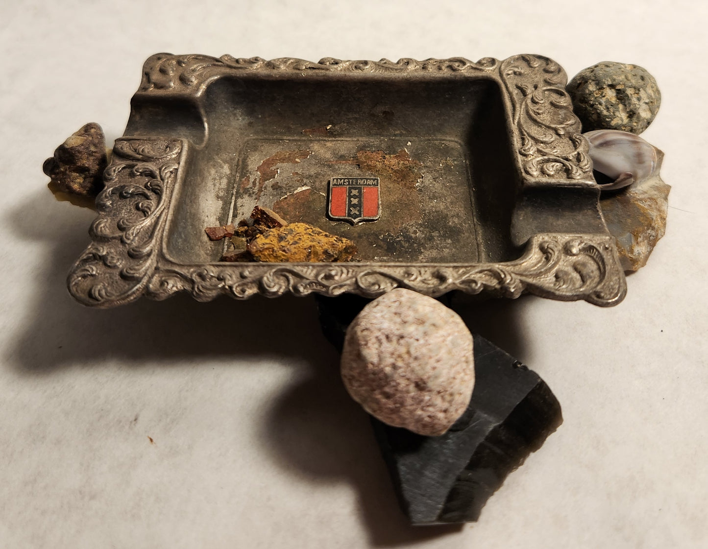 Ashtray of Rocks - Russ Wheelhouse - Mixed Media