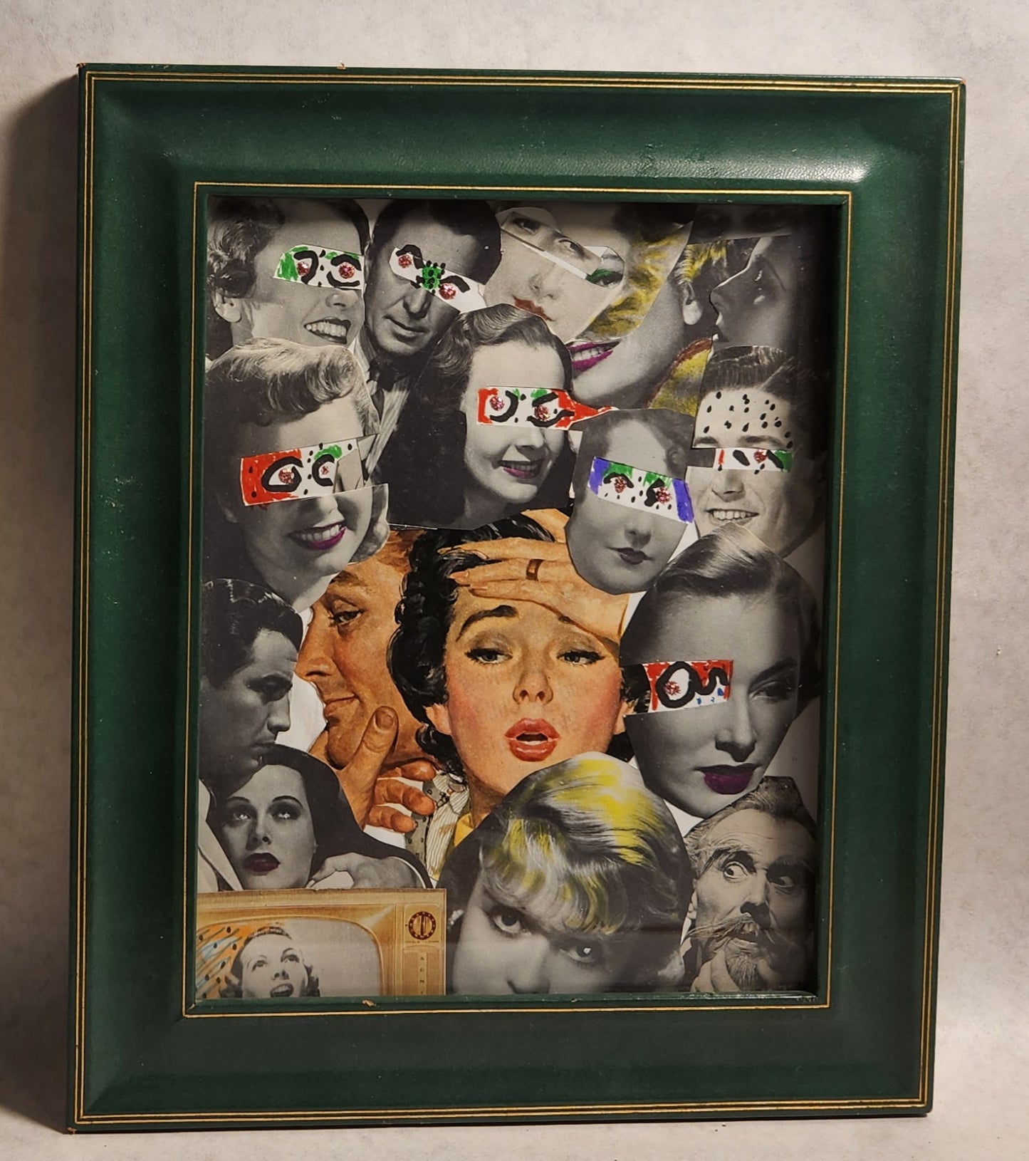 Glittery Eyes - Russ Wheelhouse - Mixed Media