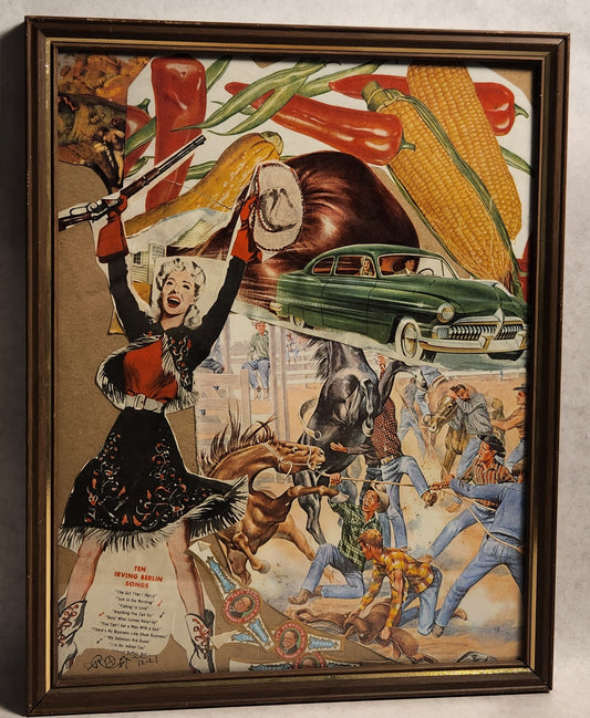 Cowgirls, Cars & Chilis - Russ Wheelhouse - Mixed Media